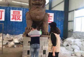 制造獅子雕塑專供，地標(biāo)擺件，蹲獅雕塑磨具