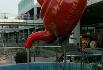 流水吊壺天壺雕塑安裝制作