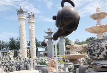 水景吊壺雕塑，多彩藝術，抽象景觀吊壺雕塑生產商