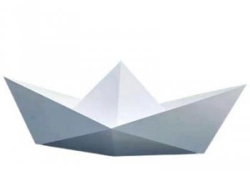 紙船雕塑優(yōu)選，街頭藝術(shù)，公園景觀折紙船雕塑精選