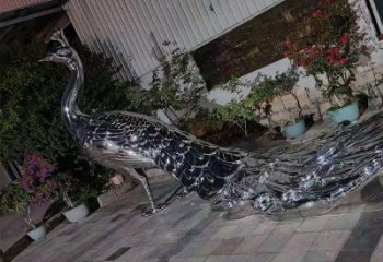 現代鳳凰雕塑展品，室外軟裝，不銹鋼鳳凰雕塑訂做廠家