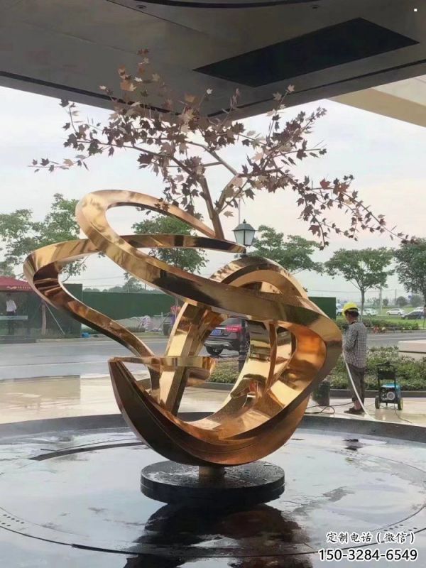 櫻花雕塑生產，街頭藝術，不銹鋼櫻花雕塑廠