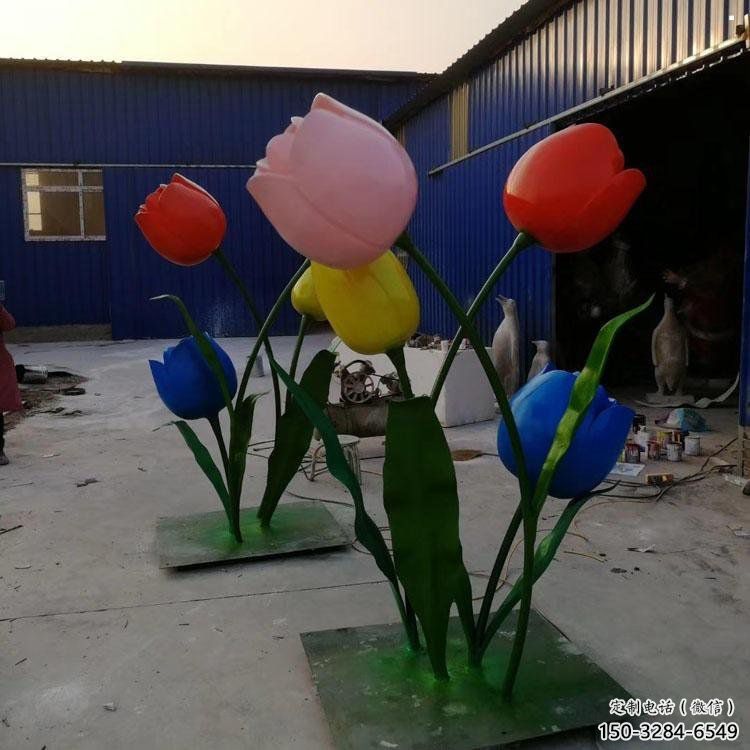 郁金香雕塑精選，景觀概念，不銹鋼郁金香雕塑制作