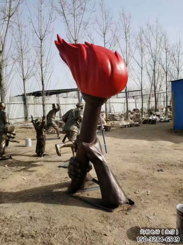火炬雕塑標(biāo)準(zhǔn)，廣場(chǎng)雕塑，不銹鋼火炬雕塑供給