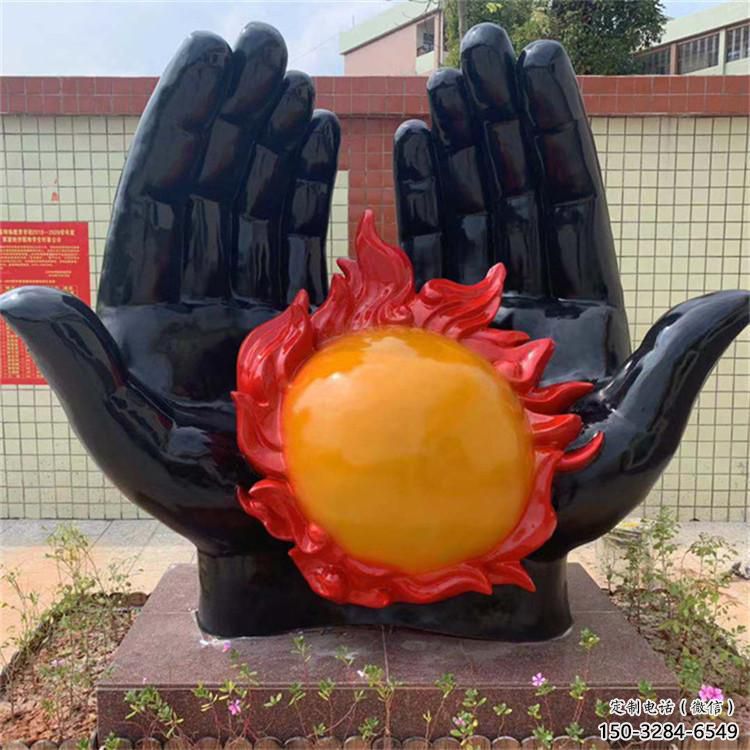 制造火球雕塑定價，地標擺件，烤漆不銹鋼火球雕塑精選