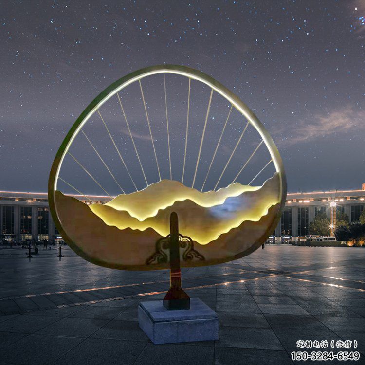 假山燈光雕塑，標(biāo)識雕塑，假山雕塑生產(chǎn)廠家