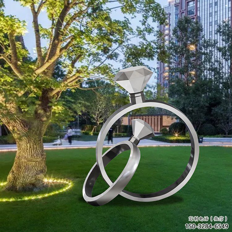 鉆戒雕塑工廠標準，多彩藝術，景觀鉆戒雕塑供應