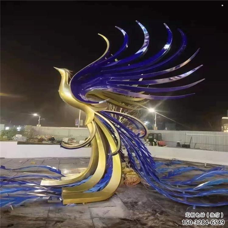 孔雀雕塑廠家，景區雕塑，景觀不銹鋼孔雀雕塑提供