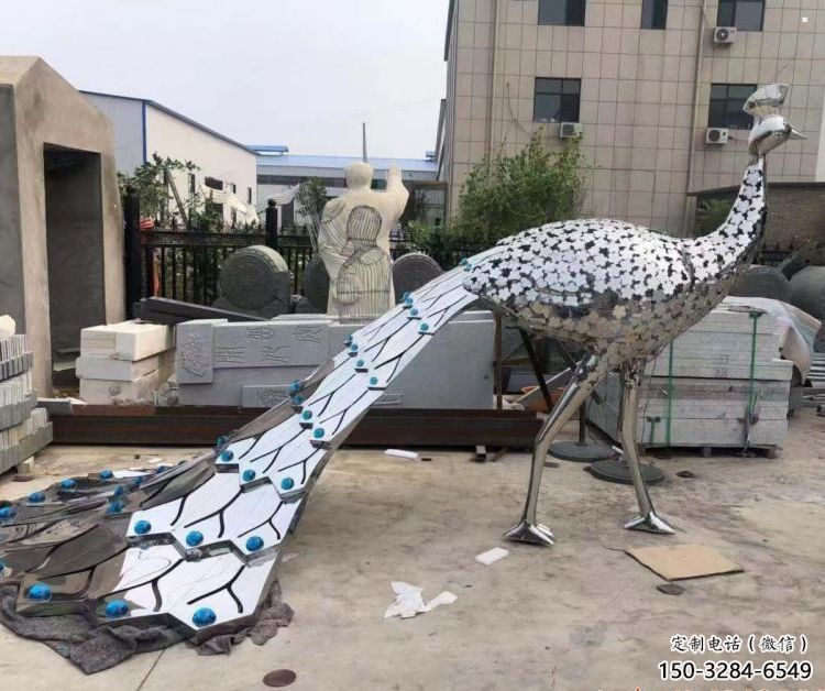 孔雀雕塑精選，創意藝術，不銹鋼孔雀雕塑生產廠家