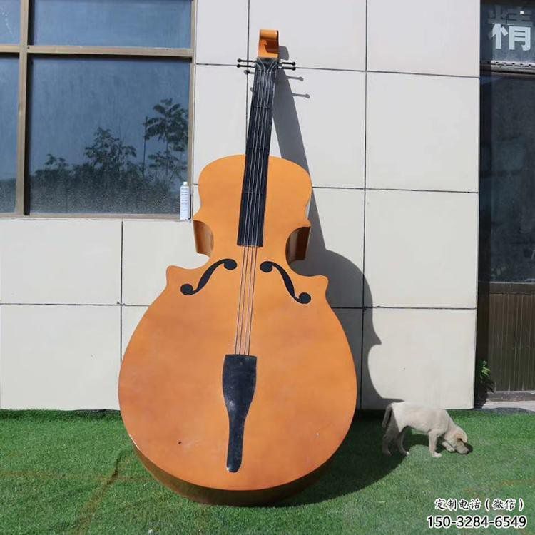 大提琴雕塑精選，街頭藝術，不銹鋼大提琴雕塑承接