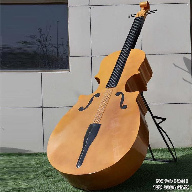 小提琴雕塑定做，標(biāo)識(shí)雕塑，不銹鋼小提琴雕塑選定