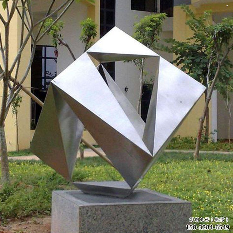方塊雕塑生產(chǎn)，城區(qū)小品，不銹鋼方塊雕塑標準