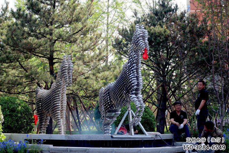 方塊馬雕塑承接，廣場(chǎng)系列，主題方塊馬雕塑標(biāo)準(zhǔn)