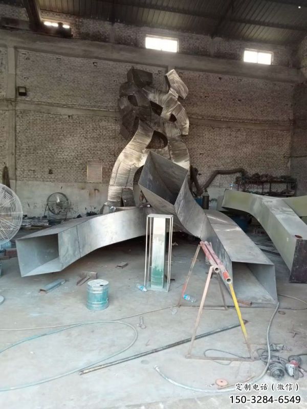 甲骨文雕塑工廠選用，街道標(biāo)識(shí)，不銹鋼甲骨文雕塑批發(fā)