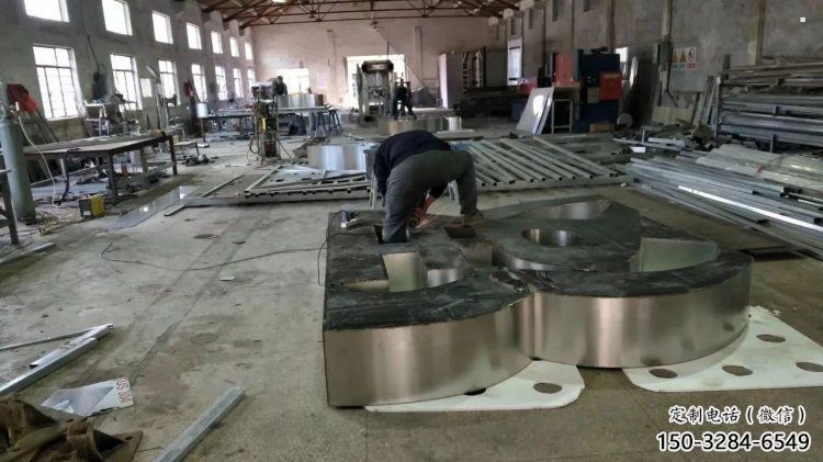 甲骨文雕塑提供，美陳雕塑，不銹鋼甲骨文雕塑制作廠(chǎng)家