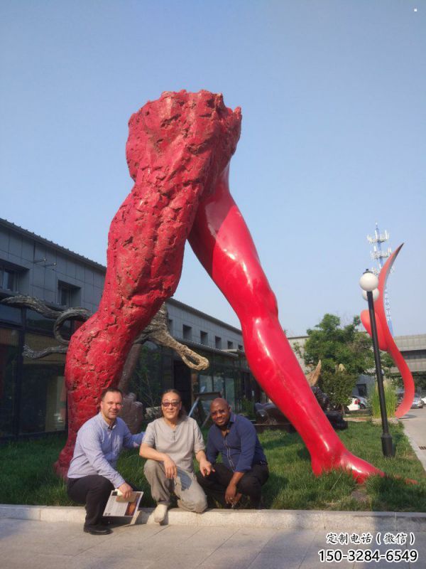 花園人字雕塑制造商，標識雕塑，不銹鋼人字雕塑優選廠家