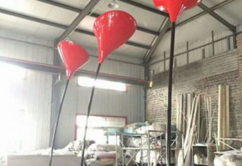 郁金香雕塑常用，景觀擺件，不銹鋼郁金香雕塑廠家