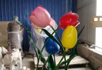 郁金香雕塑廠家，中式工藝，不銹鋼郁金香雕塑精選