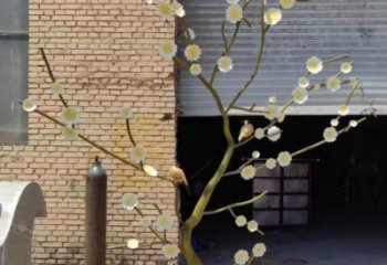 紫丁香雕塑定做，公園小品，不銹鋼紫丁香雕塑廠家精選