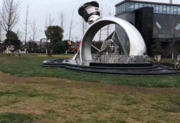 鋼結構戒指環雕塑指用，景觀雕塑，藝術戒指環雕塑點擊