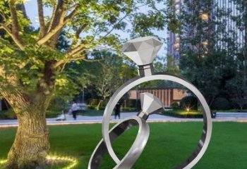 鉆戒雕塑工廠標準，多彩藝術，景觀鉆戒雕塑供應