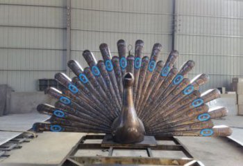 孔雀開屏雕塑供給，街道標識，孔雀開屏雕塑生產商