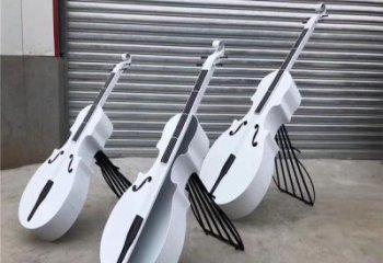 雕塑定制，小區雕塑，不銹鋼大提琴雕塑提供