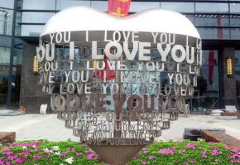 Love雕塑建筑通用，街頭雕塑，不銹鋼Love雕塑標準廠家