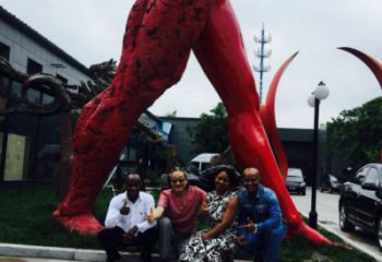 人字雕塑廠，白鋼構(gòu)件，彩色不銹鋼人字雕塑觀賞型