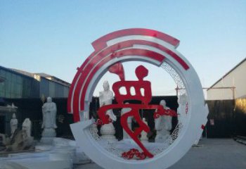 夢字雕塑標準，彩鋼制作，不銹鋼夢字雕塑優價