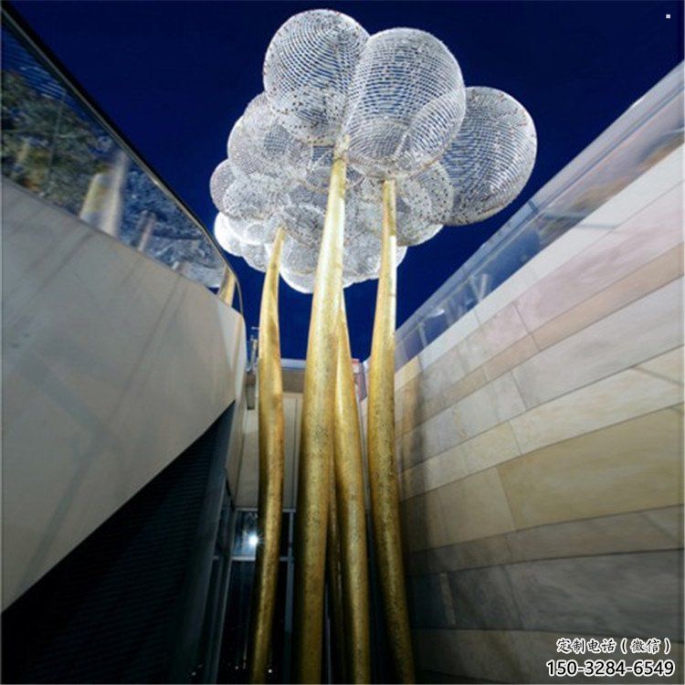 空心球雕塑制造，標(biāo)識(shí)雕塑，地產(chǎn)鏤空空心球雕塑優(yōu)選