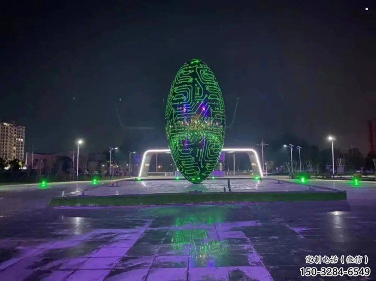 燈光球雕塑供需，多彩藝術，不銹鋼燈光球雕塑制造商