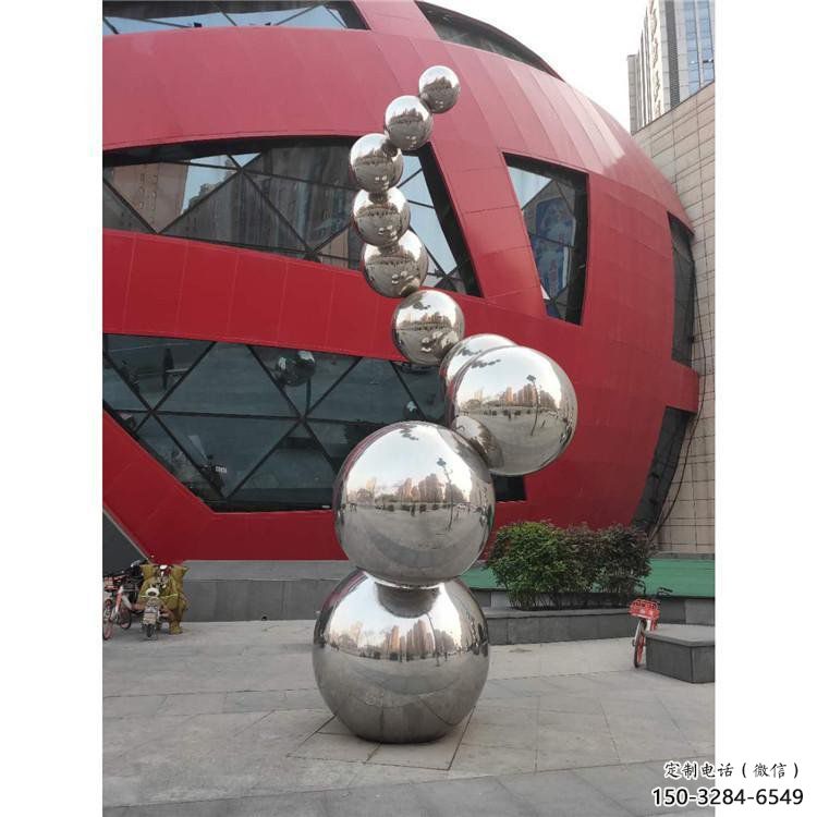 分子球雕塑生產商，地標擺件，不銹鋼分子球雕塑生產