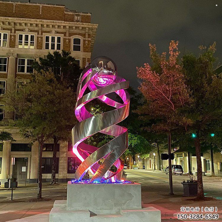 景觀球雕塑選定，燈光雕塑，不銹鋼景觀球雕塑定做