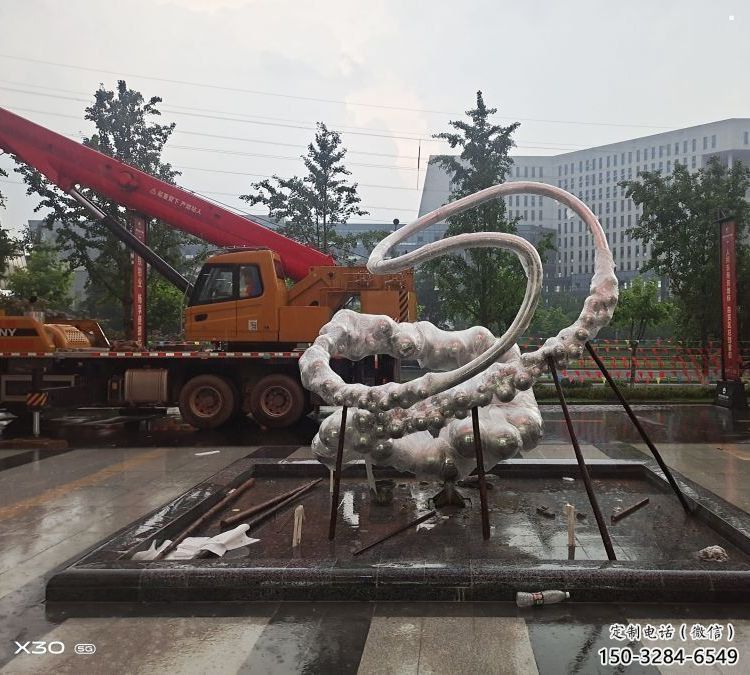 原子球雕塑工廠，廣場雕塑，不銹鋼原子球雕塑點擊