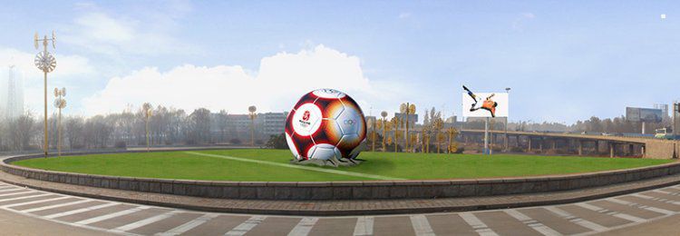 廣場(chǎng)足球雕塑