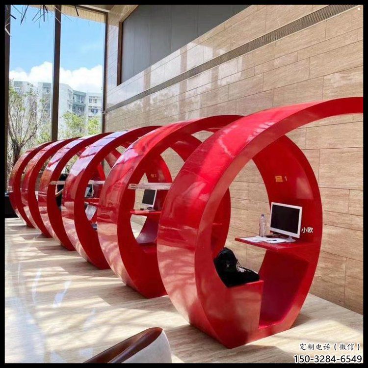 膠卷坐凳雕塑加工，現代美陳裝飾設計