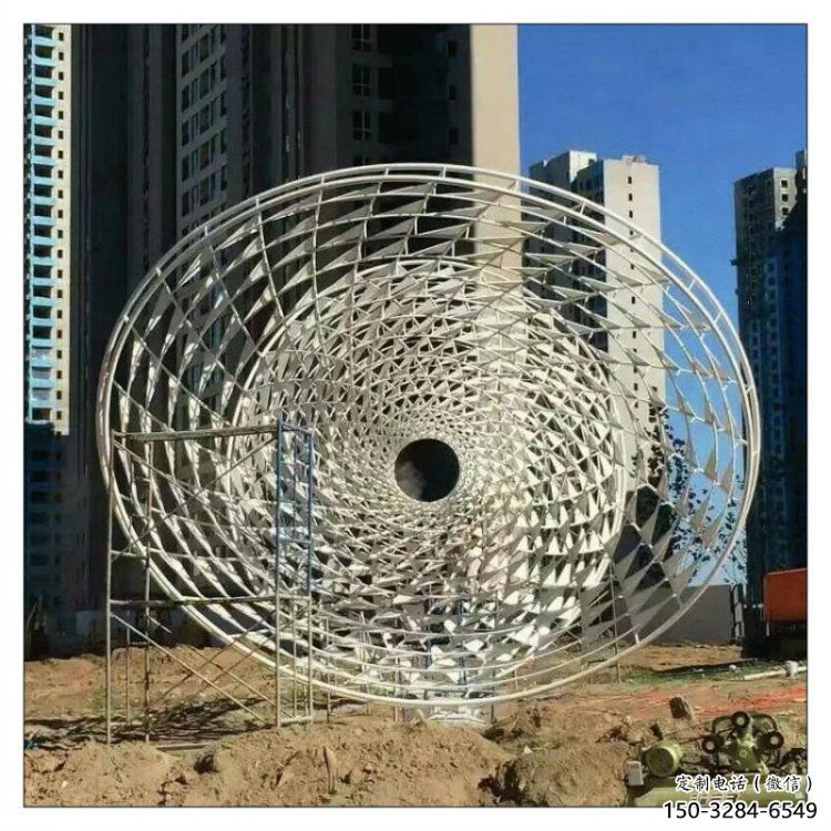 花瓶雕塑常用，鋼管組合，景觀鏤空花瓶雕塑定價