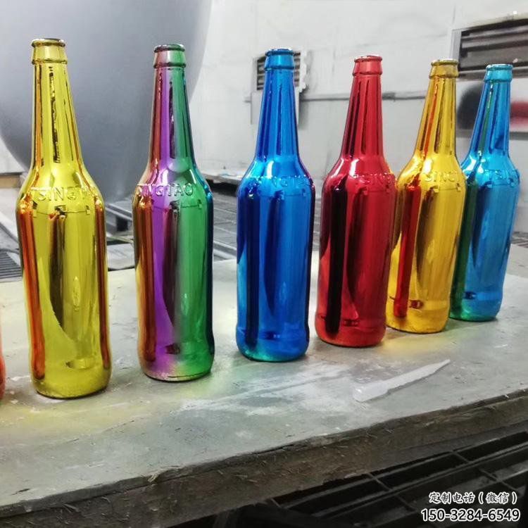 啤酒瓶雕塑觀賞型，廣場系列，玻璃鋼啤酒瓶雕塑優(yōu)選