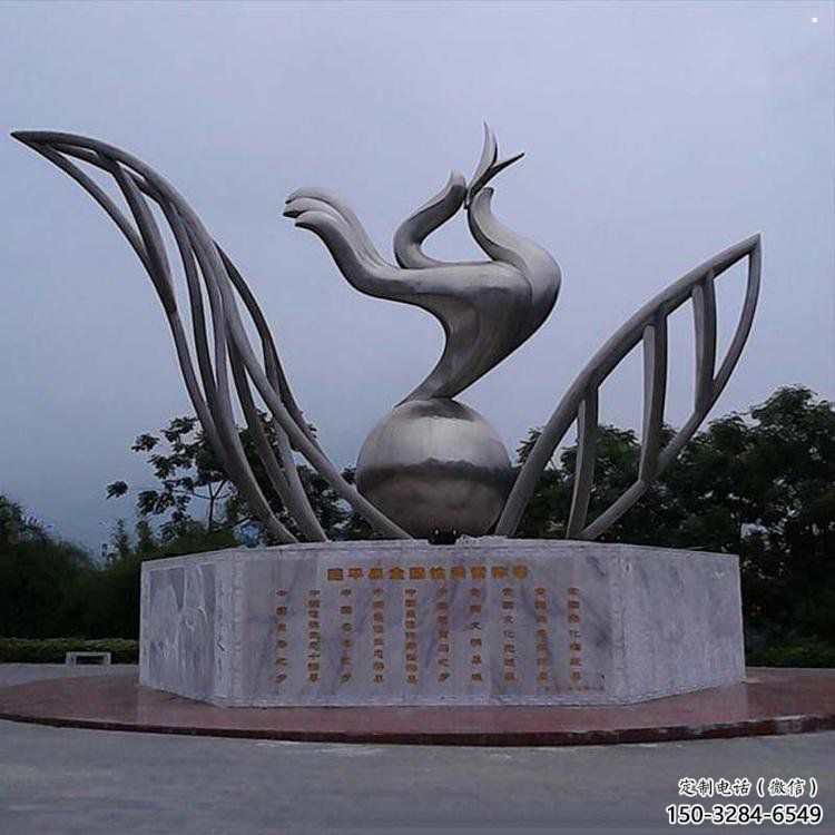 手拈花雕塑精選，戶外雕塑，不銹鋼手拈花雕塑優(yōu)價(jià)