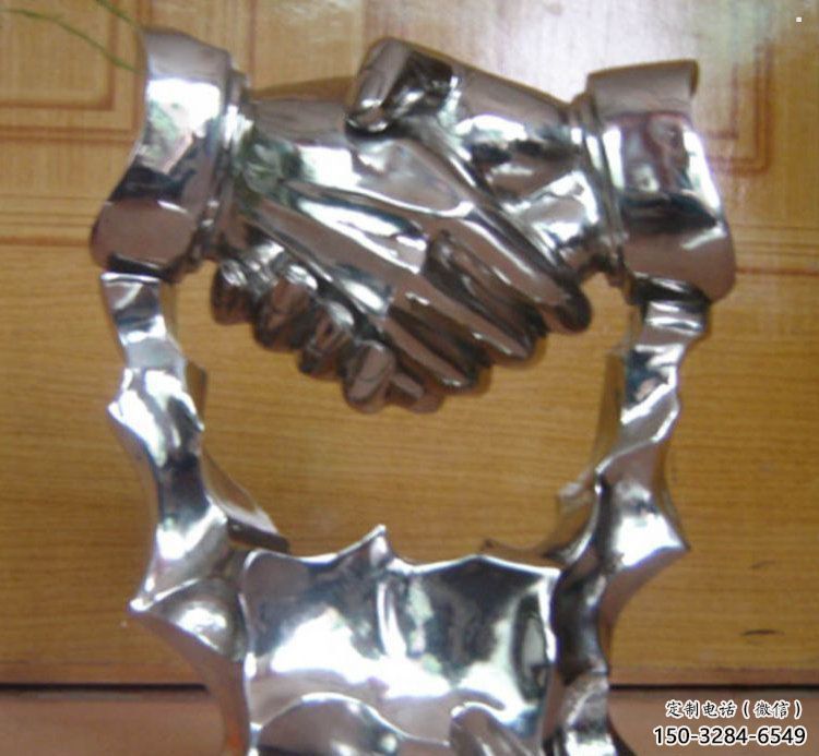握手雕塑承接，噴泉雕塑，不銹鋼握手雕塑優價