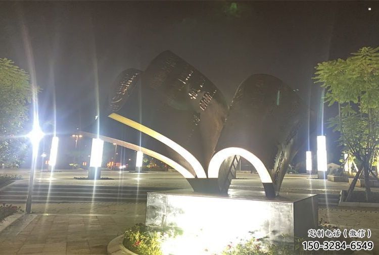 銅書(shū)籍雕塑指用，小區(qū)擺件，銅書(shū)籍雕塑制作廠(chǎng)家