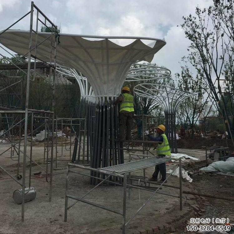 遮陽樹雕塑訂做，城市雕塑，不銹鋼遮陽樹雕塑制造