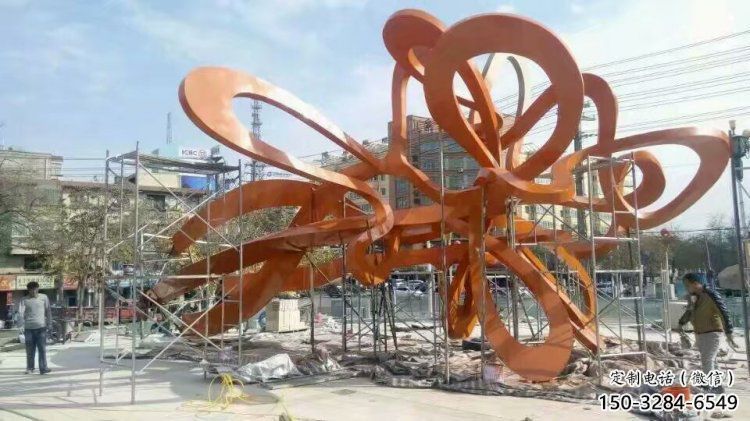 鏤空樹雕塑定做，城區(qū)小品，烤漆鏤空樹雕塑廠家