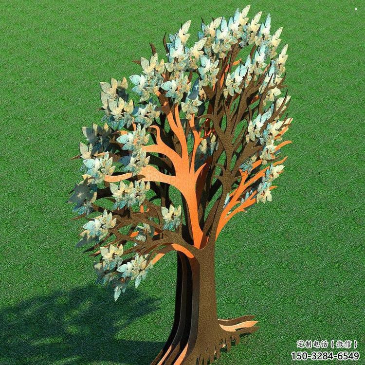 傘樹雕塑供給，景區(qū)雕塑，抽象鏤空傘樹雕塑優(yōu)選