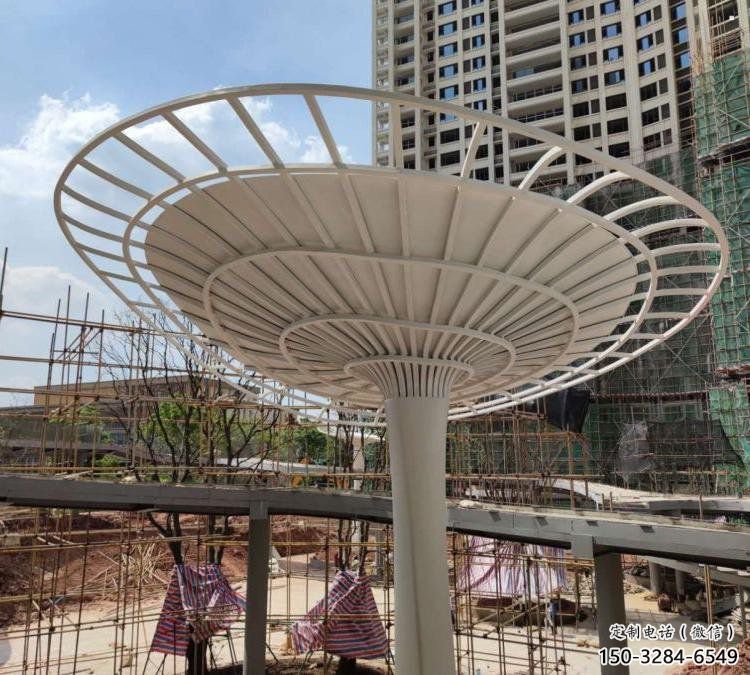 傘樹雕塑批發，美陳雕塑，主題鏤空傘樹雕塑標準