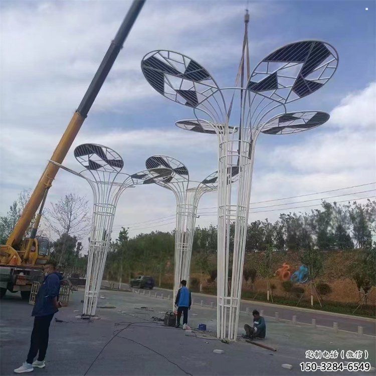 芭蕉葉雕塑精選，景區雕塑，不銹鋼芭蕉葉雕塑提供