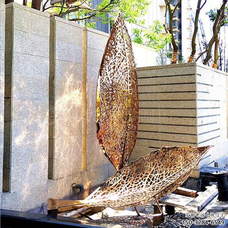 燈光樹雕塑常用，酒店擺件，燈光樹葉雕塑廠家