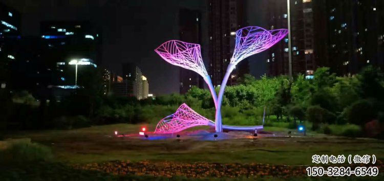 燈光樹葉雕塑廠，公園小品，燈光樹葉雕塑生產(chǎn)商
