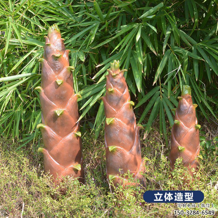 竹筍雕塑預(yù)定，創(chuàng)意雕塑，不銹鋼竹筍雕塑選用